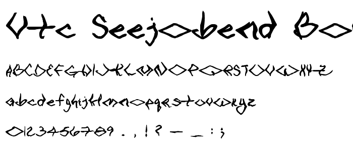 VTC SeeJoBend Bold font